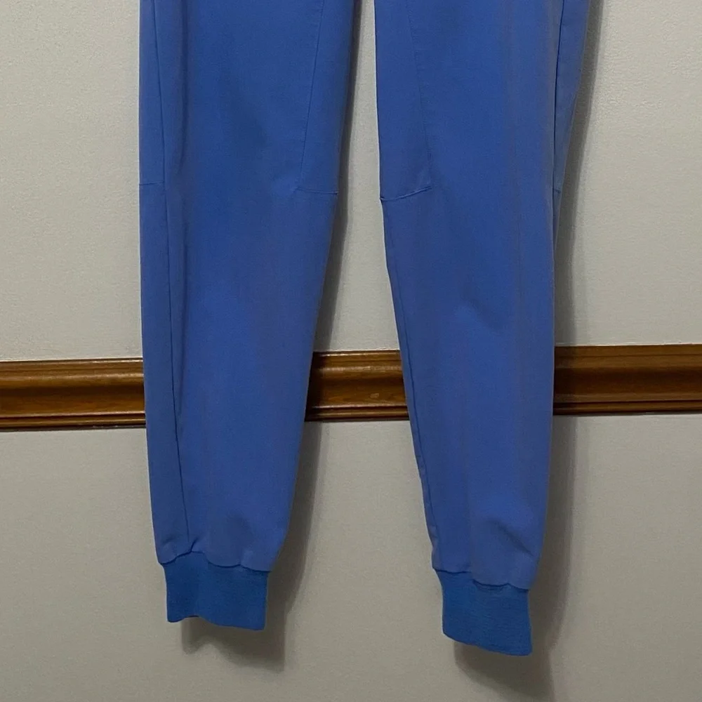 FIGS FIONx Tansen™ Jogger Scrub Pant Blue Healthcare Career Wear Size Small